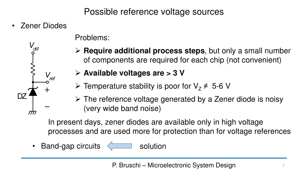 possible reference voltage sources