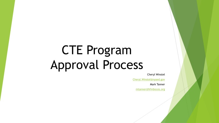 cte program approval process