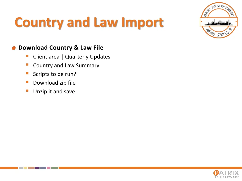 country and law import 4