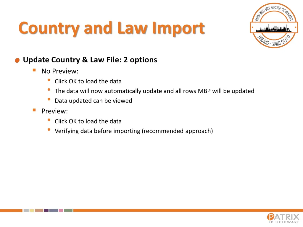 country and law import 6