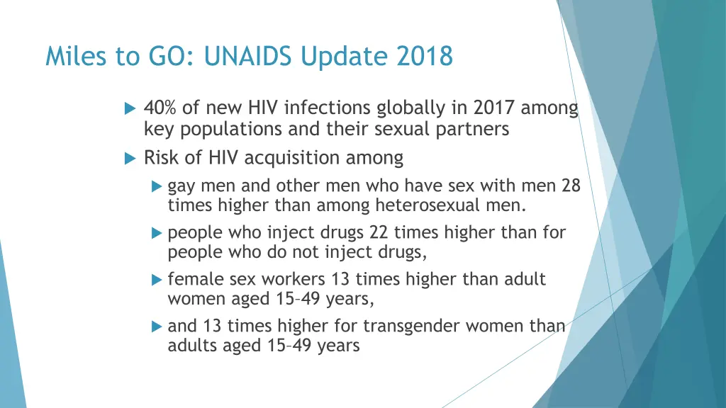 miles to go unaids update 2018