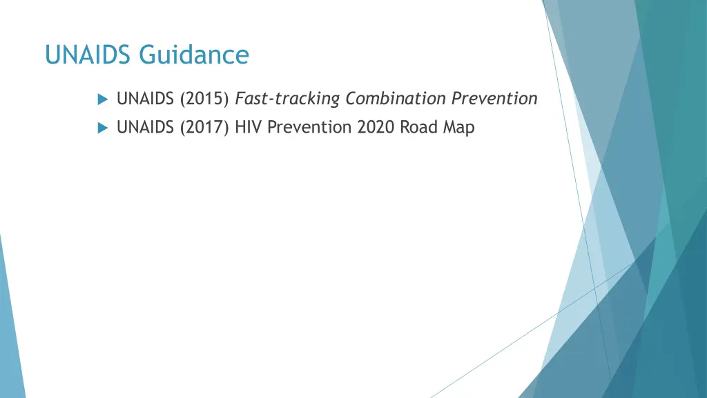 unaids guidance