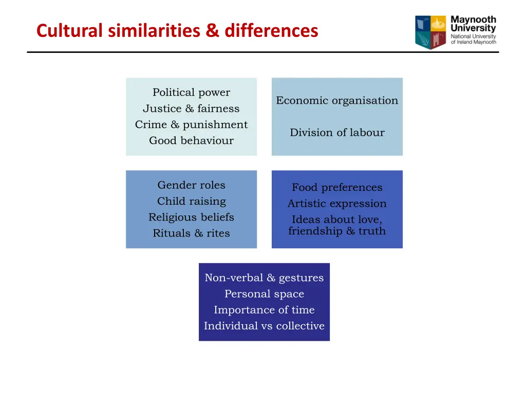 cultural similarities differences