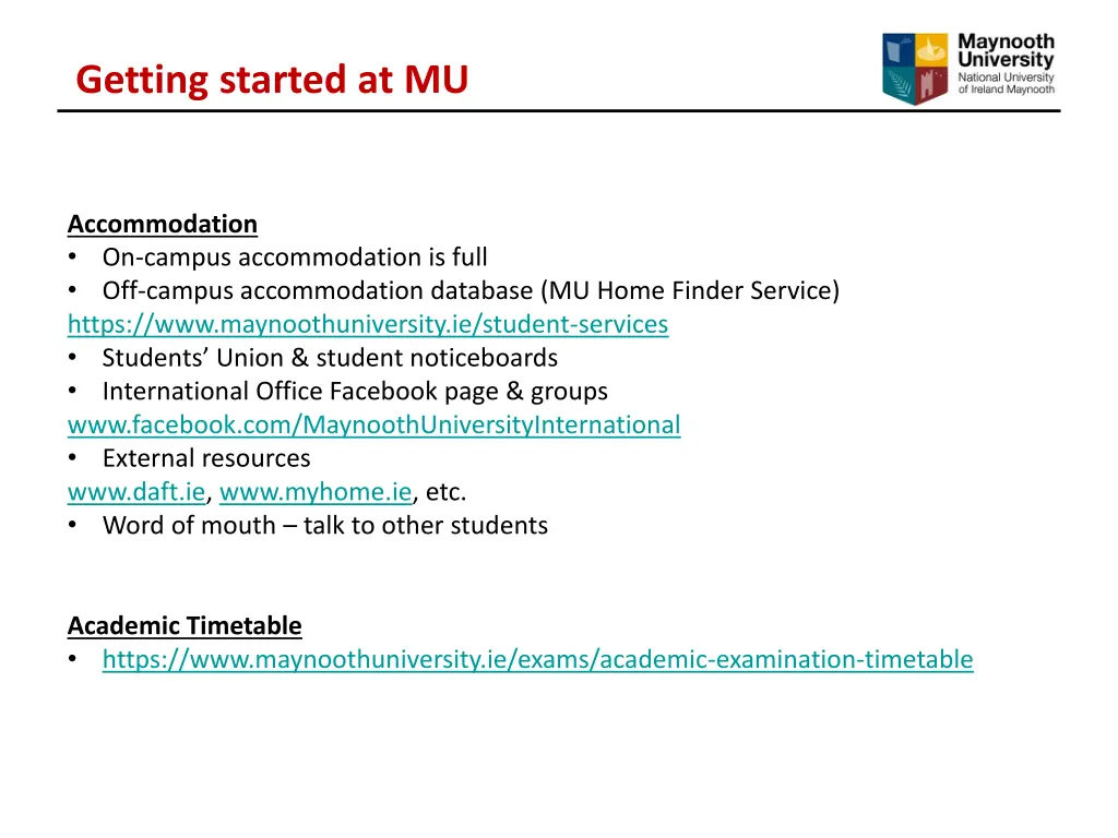 getting started at mu