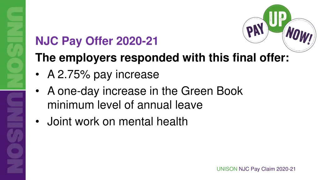 njc pay offer 2020 21 the employers responded