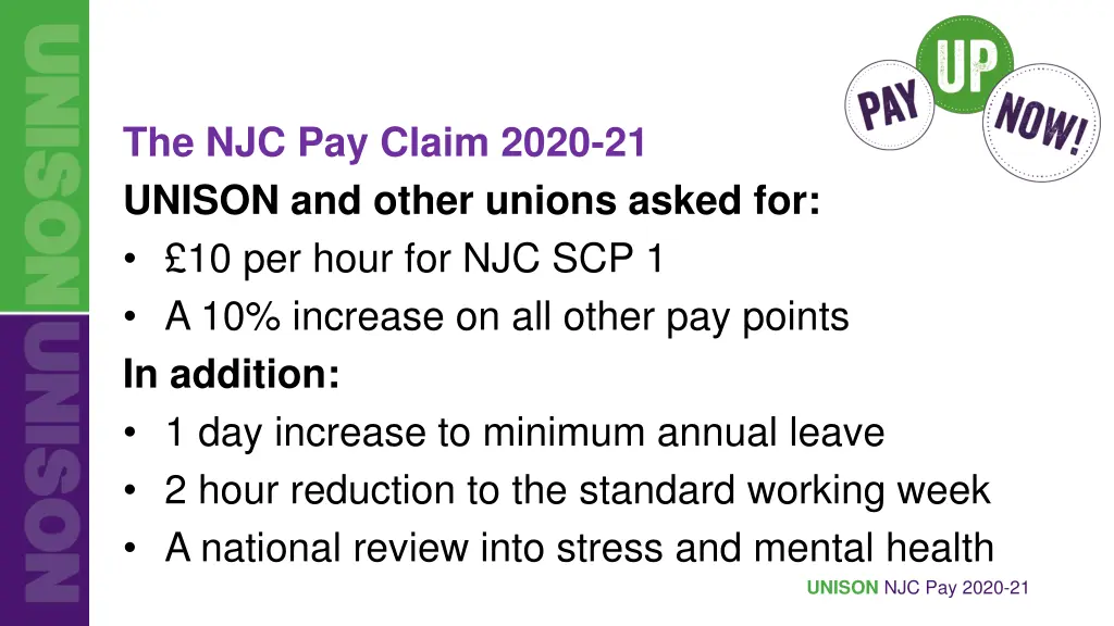 the njc pay claim 2020 21 unison and other unions