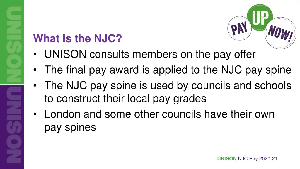 what is the njc unison consults members