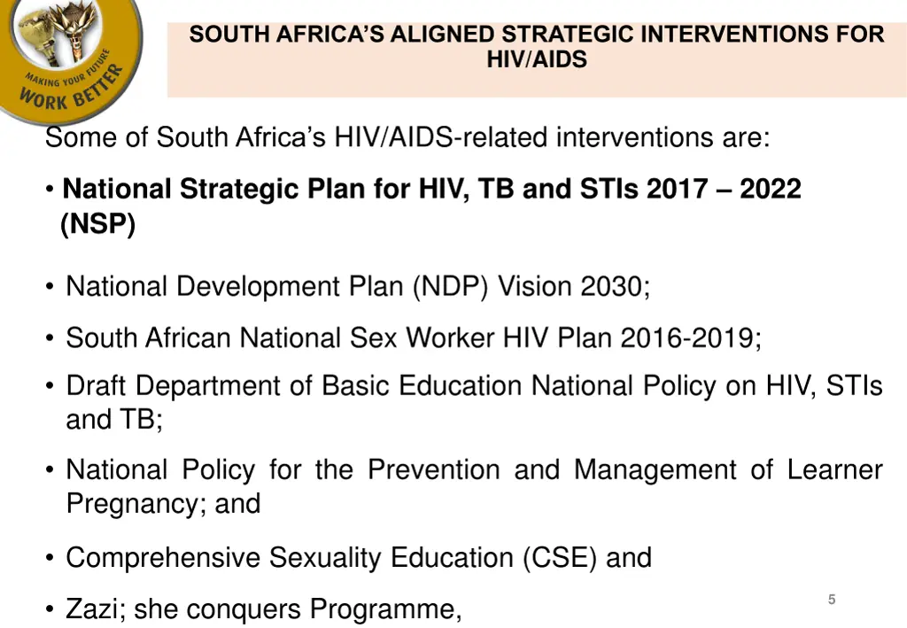 south africa s aligned strategic interventions