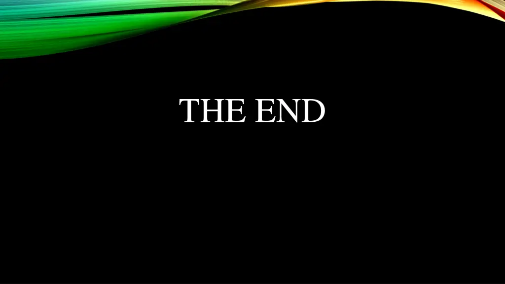 the end