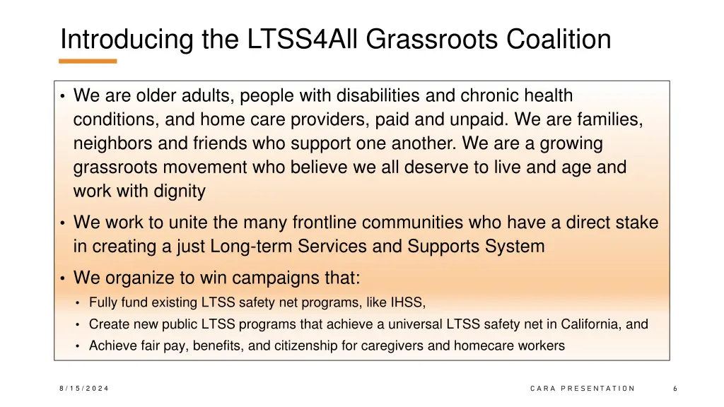 introducing the ltss4all grassroots coalition