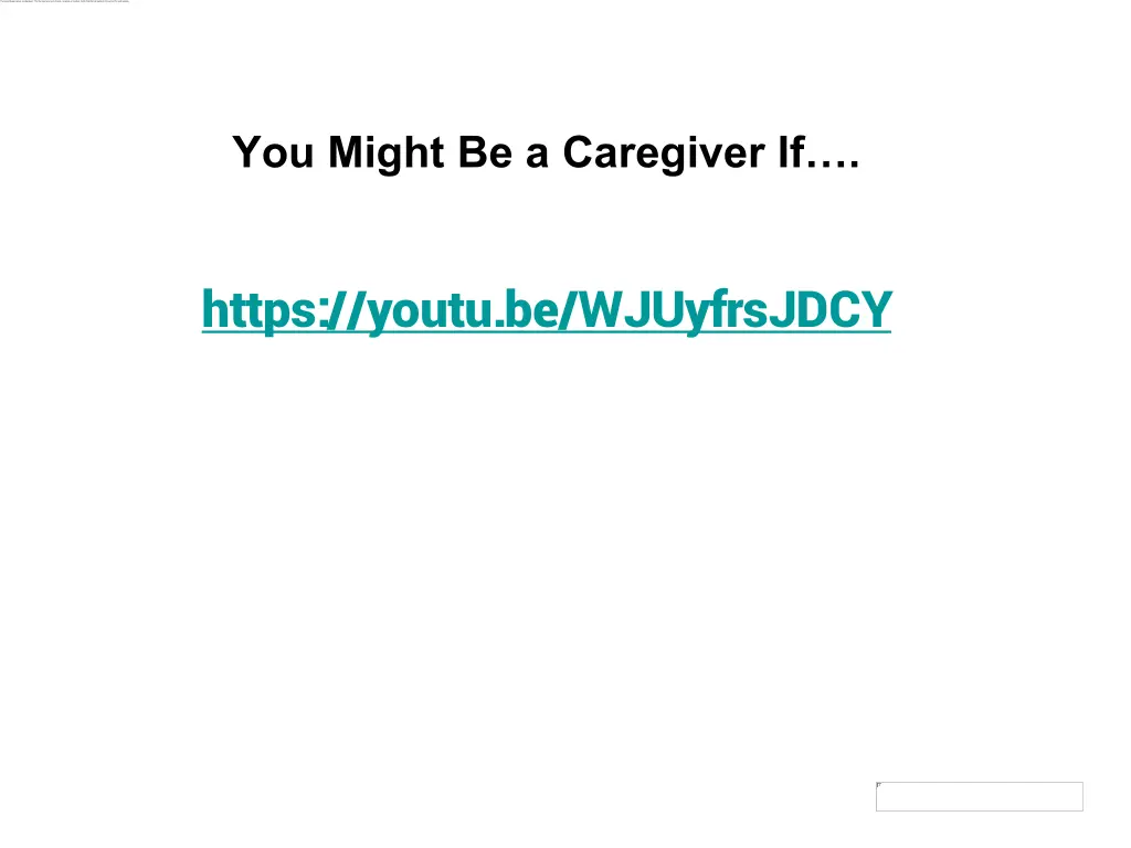 you might be a caregiver if