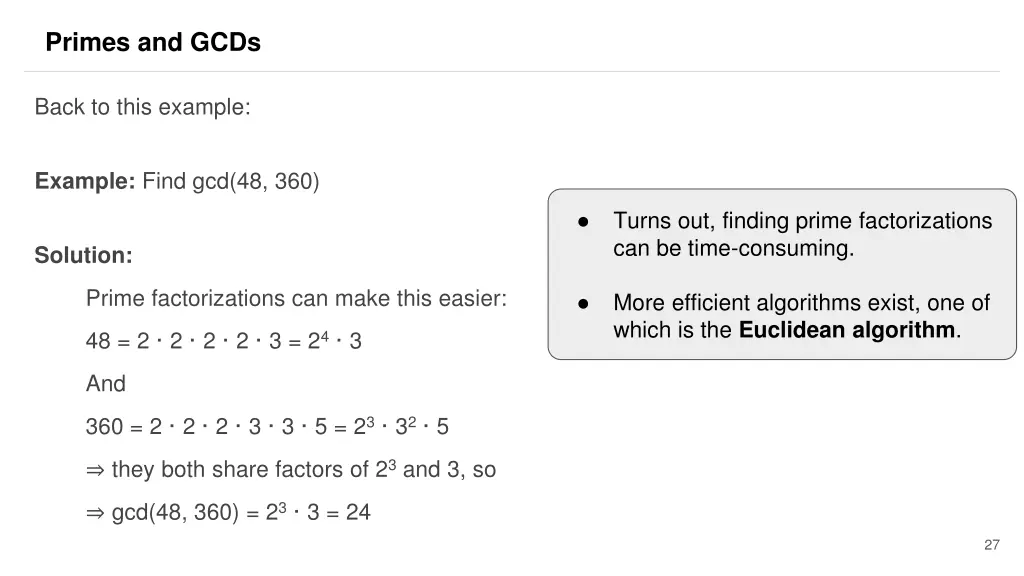 primes and gcds 16