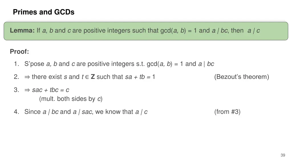 primes and gcds 23