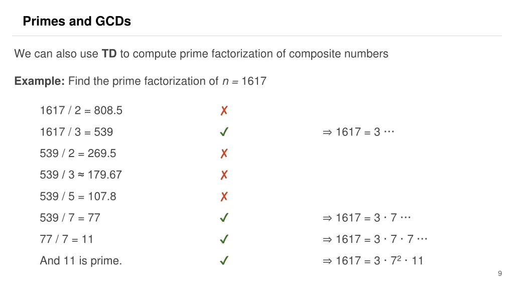 primes and gcds 5