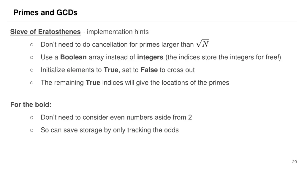 primes and gcds 9