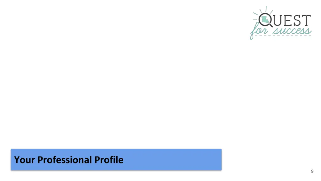 your professional profile