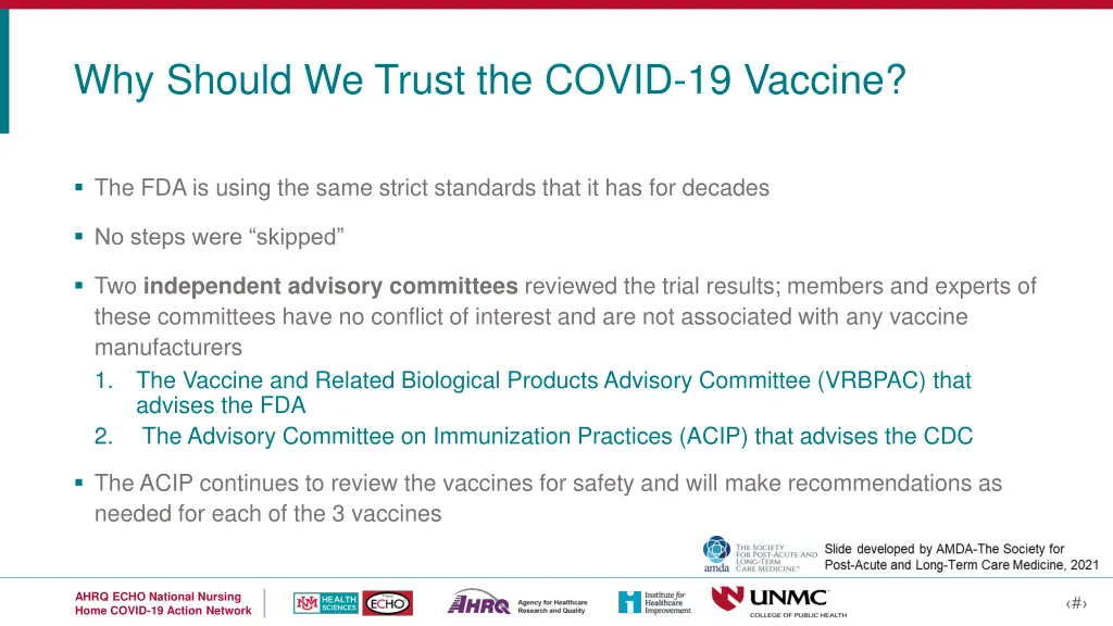 why should we trust the covid 19 vaccine