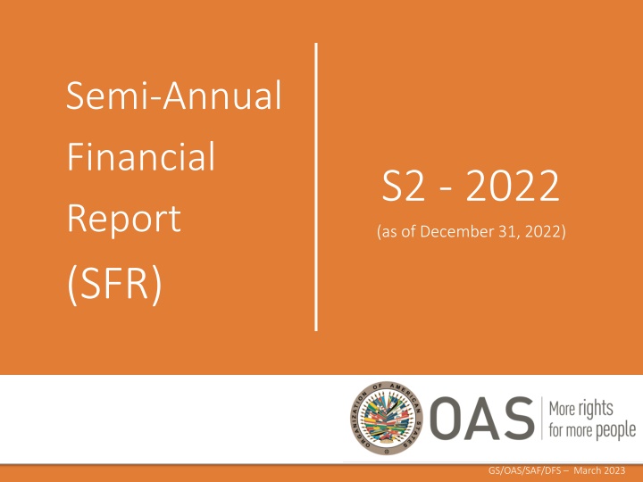 semi annual financial report sfr