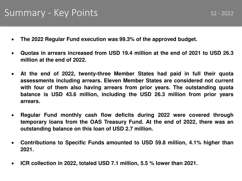 summary key points