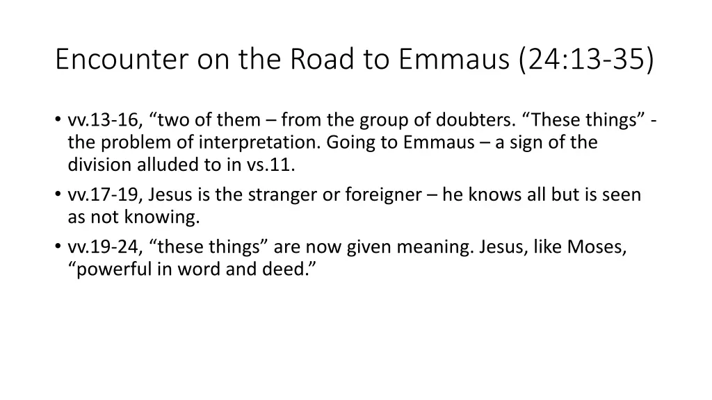 encounter on the road to emmaus 24 13 35 1