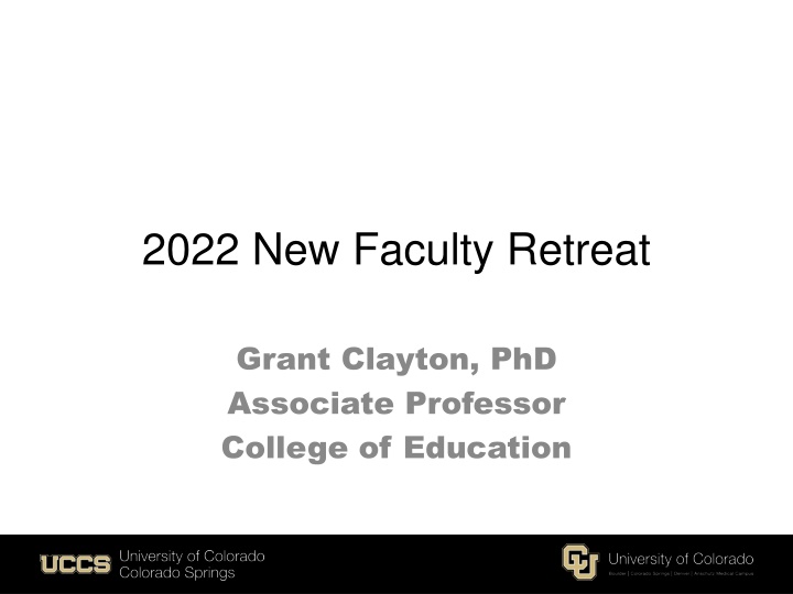 2022 new faculty retreat