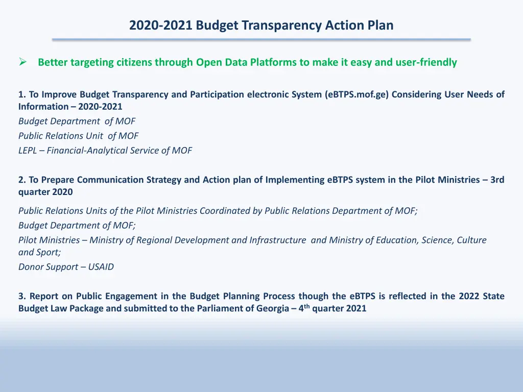 2020 2021 budget transparency action plan