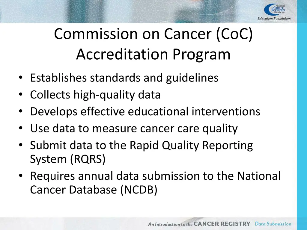 commission on cancer coc accreditation program