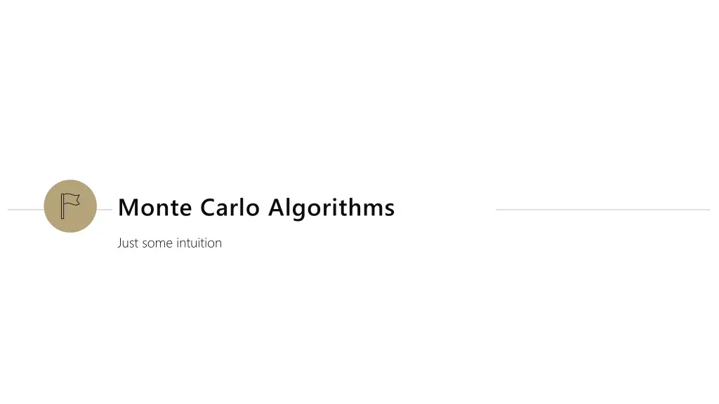 monte carlo algorithms