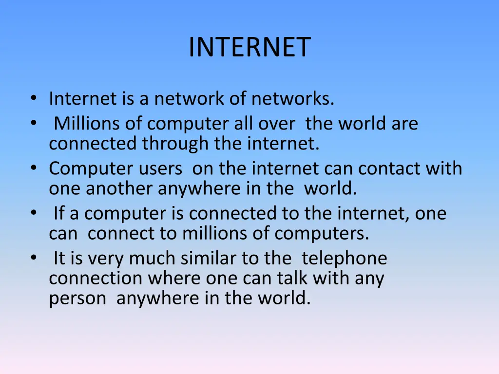 internet