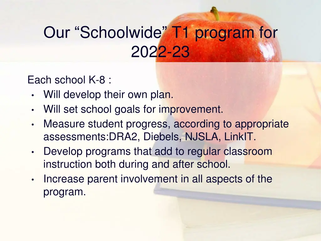 our schoolwide t1 program for 2022 23