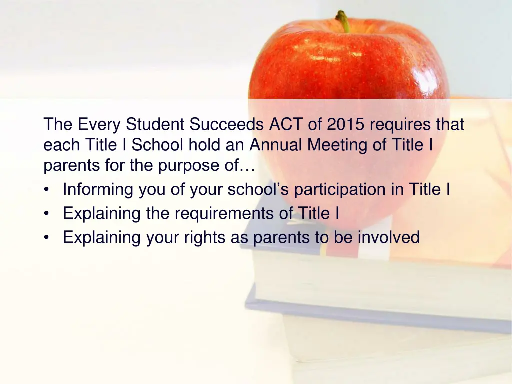 the every student succeeds act of 2015 requires