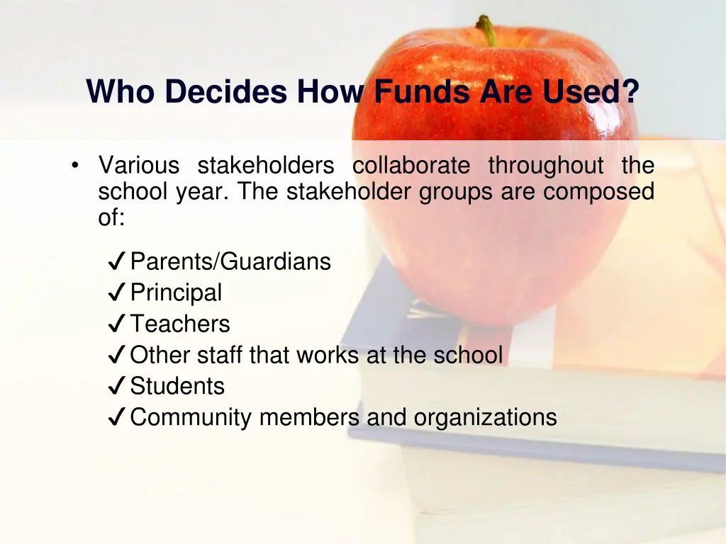 who decides how funds are used