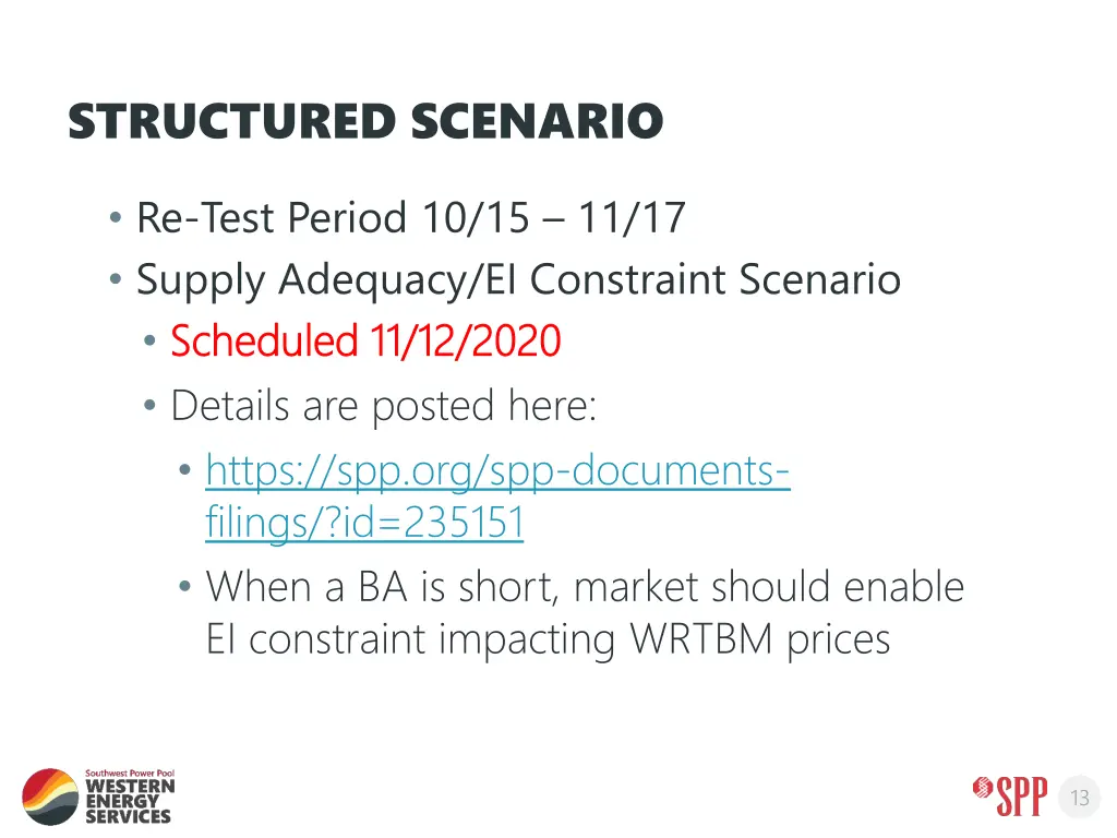 structured scenario