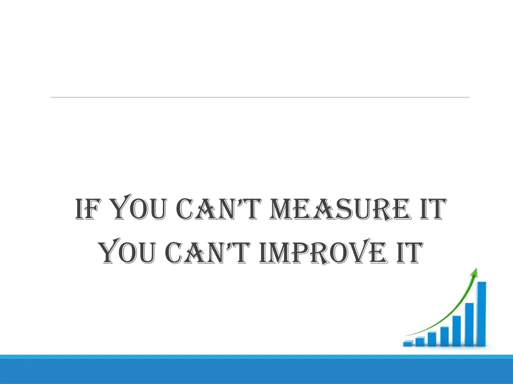 if you can t measure it you can t improve it