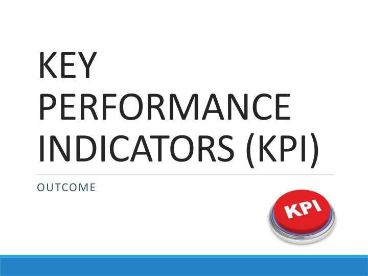 key performance indicators kpi