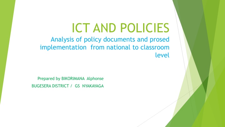 ict and policies analysis of policy documents