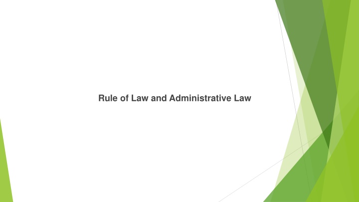 rule of law and administrative law