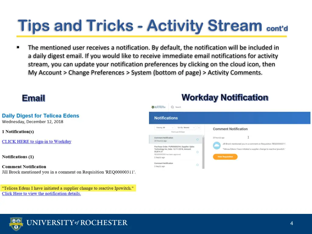 tips and tricks activity stream cont d 1