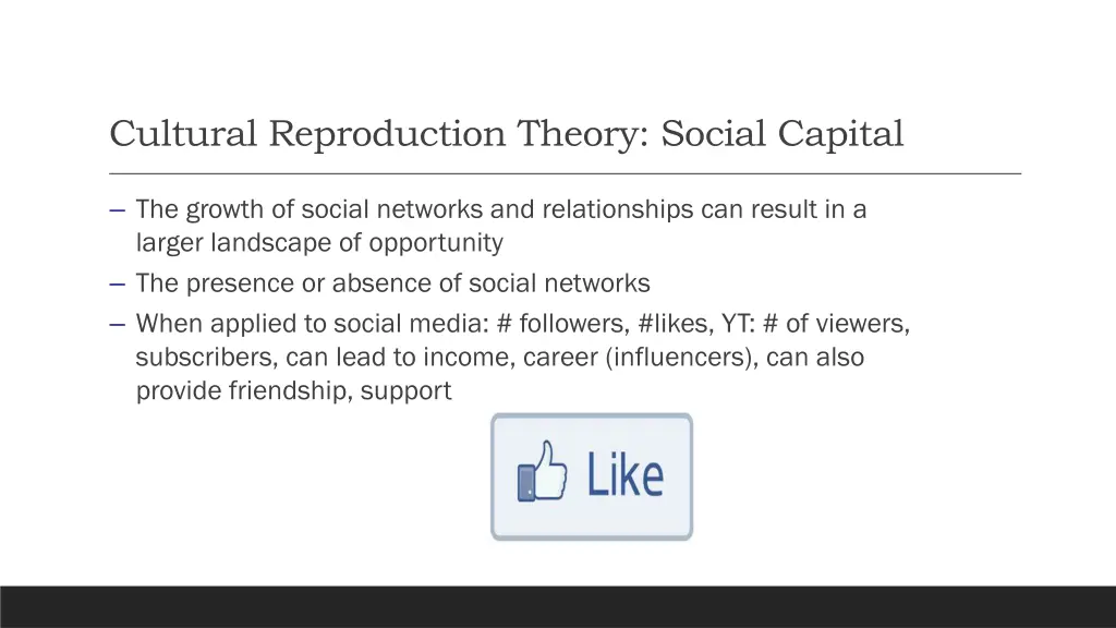 cultural reproduction theory social capital