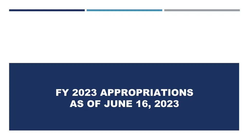 fy 2023 appropriations as of june 16 2023