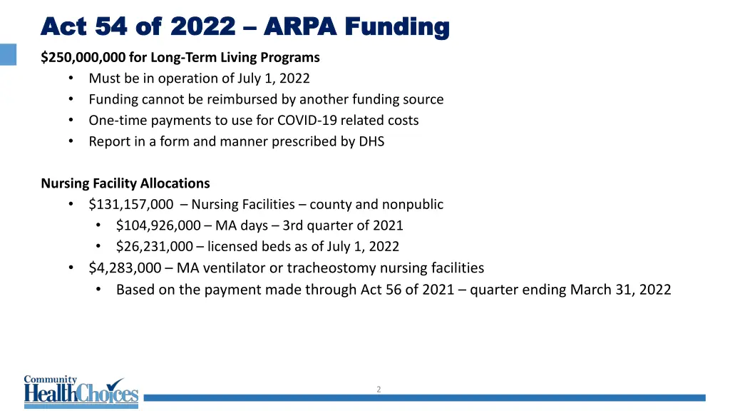 act 54 of 2022 act 54 of 2022 arpa funding