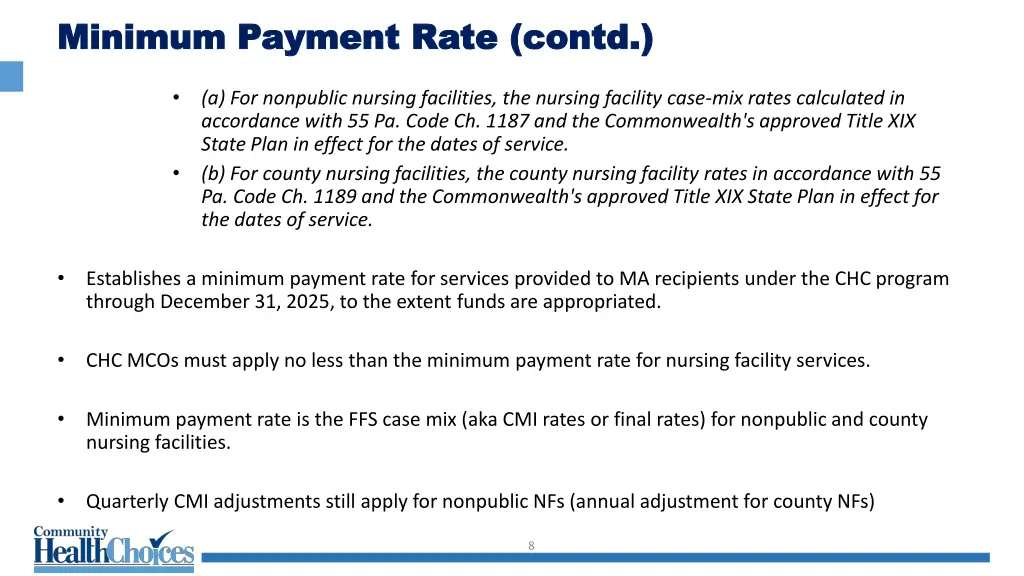 minimum payment rate contd minimum payment rate