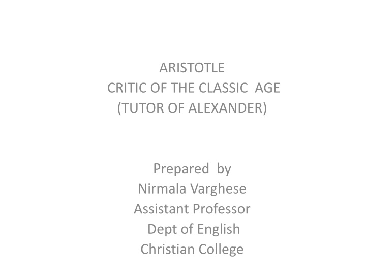 aristotle