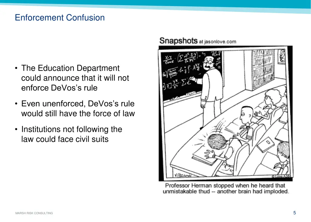 enforcement confusion