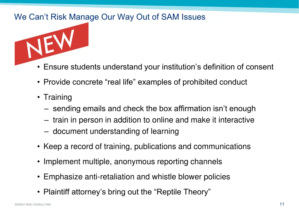 we can t risk manage our way out of sam issues 1