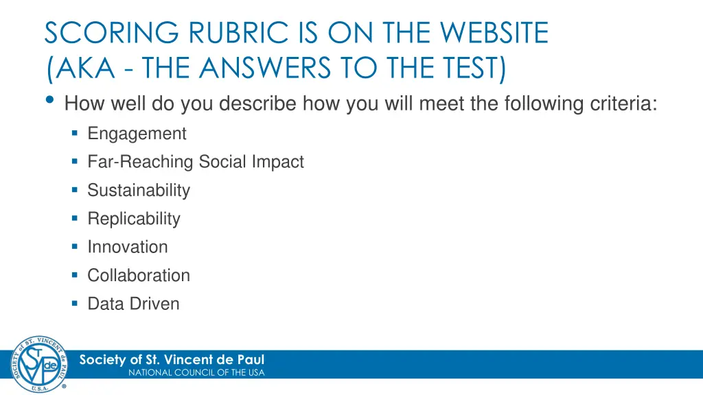 scoring rubric is on the website aka the answers