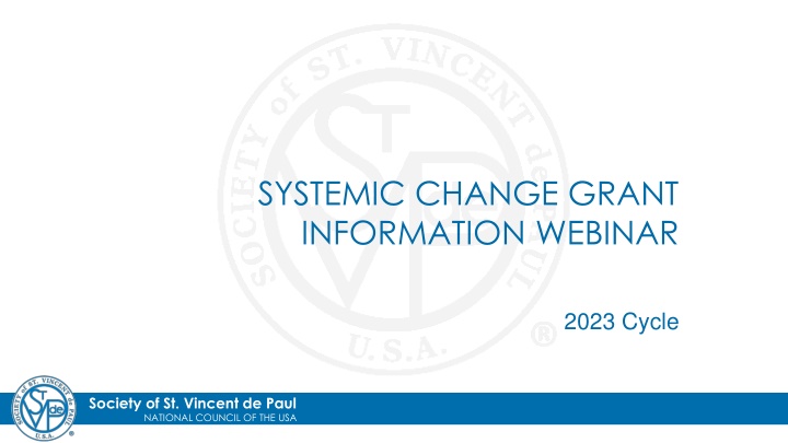 systemic change grant information webinar