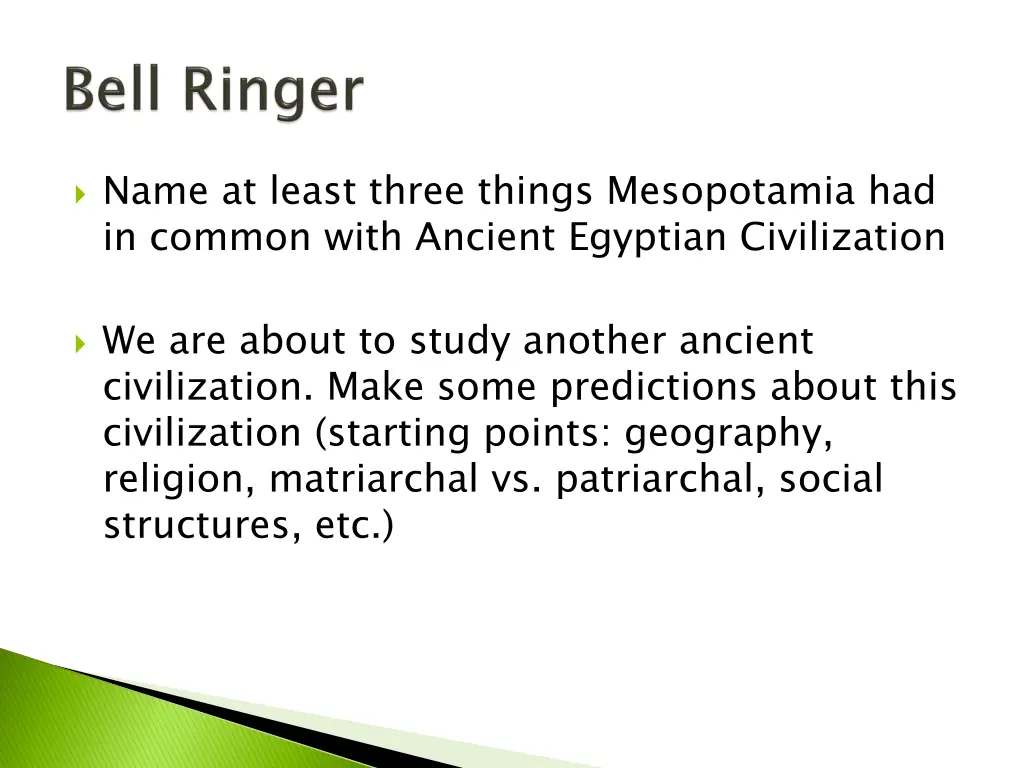 name at least three things mesopotamia