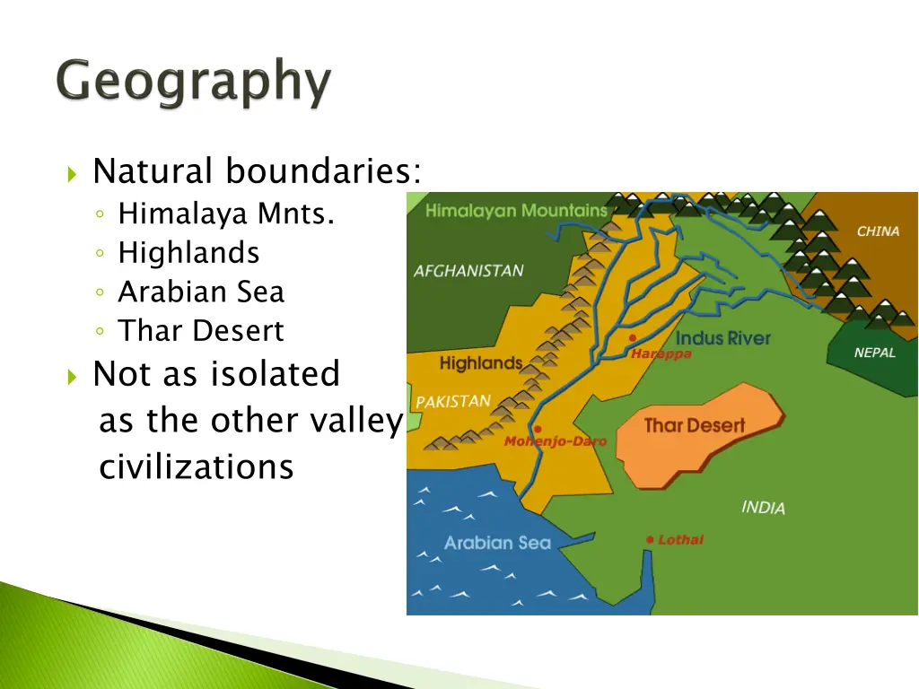 natural boundaries himalaya mnts highlands