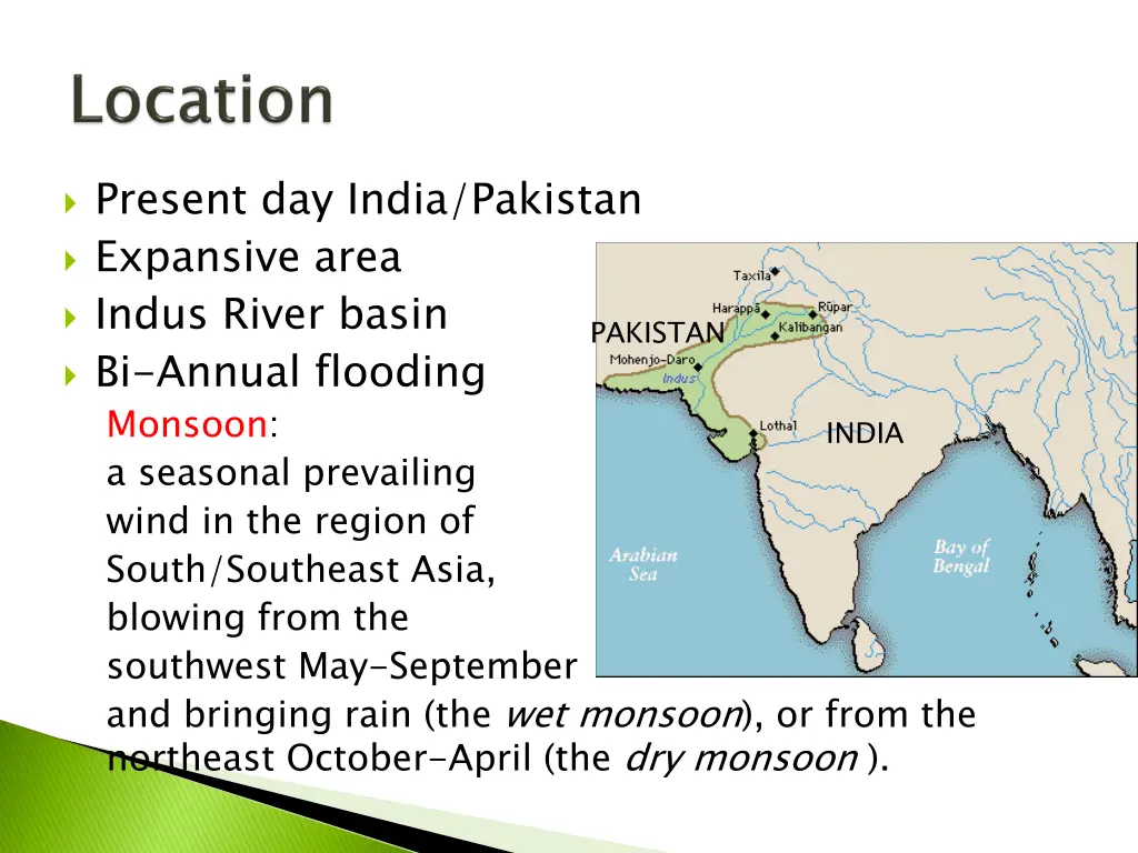 present day india pakistan expansive area indus